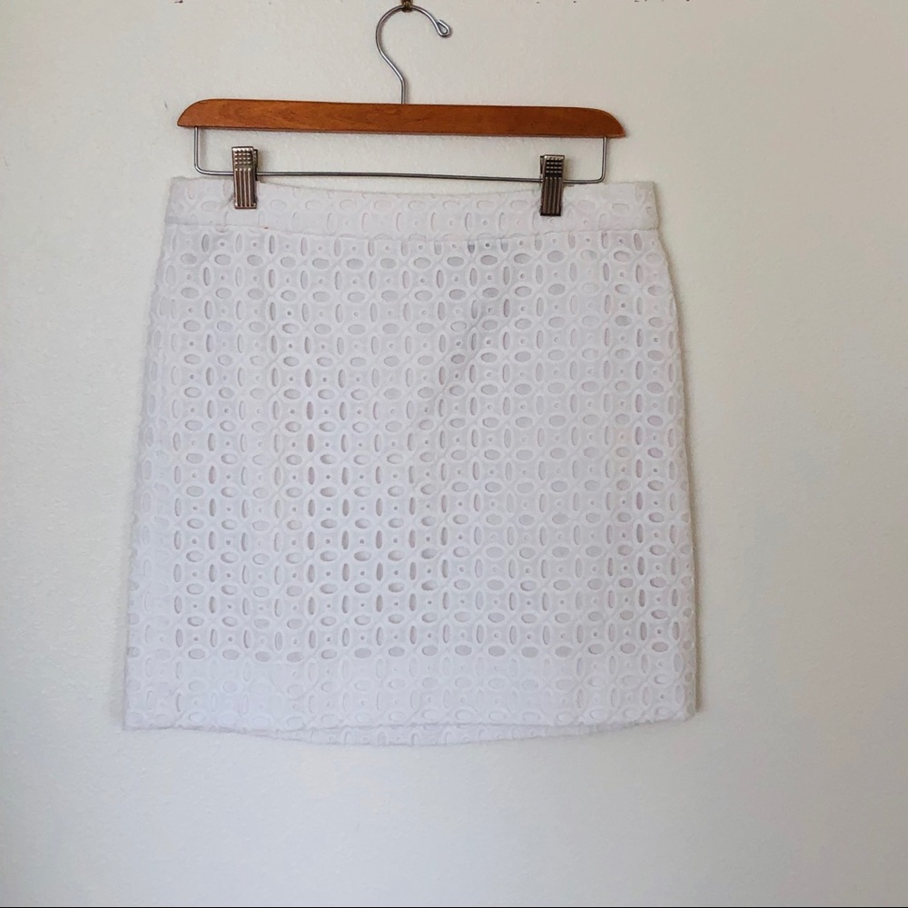 J. Crew eyelet skirt, NEW